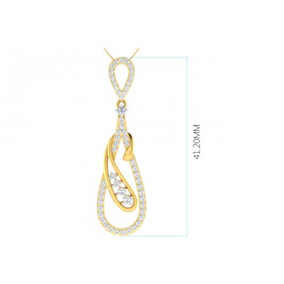 Rene Diamond Pendant & Earrings Set
